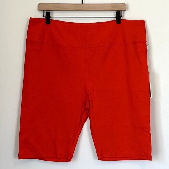 NWT MATE the Label Red Organic Stretch Biker Short - Size 3X - Picture 2 of 7